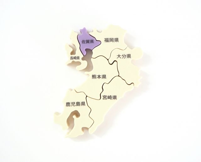 日本地図の中の佐賀県